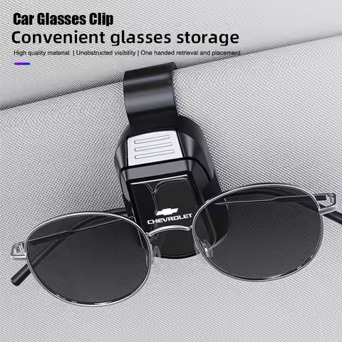 Car Visor Sunglasses Clip Auto Interior Accessorie For Chevrolet Cruze Sonic Silverado Trax Camaro C