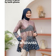 Batik Wanita Modern Batik Couple Blouse Kekinian Lengan Panjang Blouse