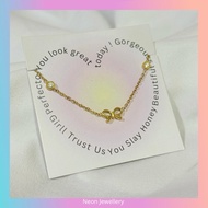 Ribbon Bracelet Gold Bracelet For Woman Stainless Steel Woman Bracelet Gelang Tangan Perempuan Gelan