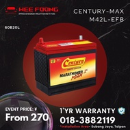 [Installation Provided] Century Max  M42-EFB/60B20L | Many cars'brand supported Car Battery | Lowest Price