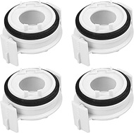 Unifizz 4 Pack White H7 LED Headlight Adapter Bulb Plastic Retainer Holder for BMW E46 318i E65 E90 