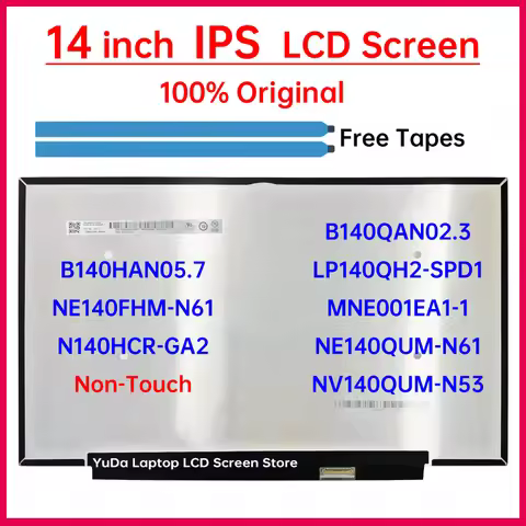 14 Inch Laptop LCD Screen For Lenovo ThinkPad X1 Carbon 8th Gen Display Matrix Panel Replacement 192