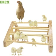 KIKO2E Chicken Perch Ducks Farm Ladder Toy Wooden Trainning Hens Chick Roost Bar