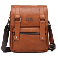 ZZOOI JEEP BULUO Multi-function Men Bags High Quality Business Leather Crossbody Shoulder Bag For iP