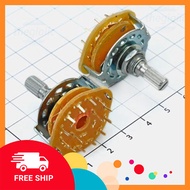[2 Pieces]- RS25 2P6T Rotary Switch, 2 Pole 6 Position Options Tin Phat Electronic
