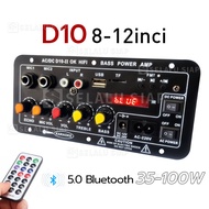 ampli full bass subwoofer Amplifier Board Audio Bluetooth USB Radio TF DIY Subwoofer D5 D10 D3 Karao