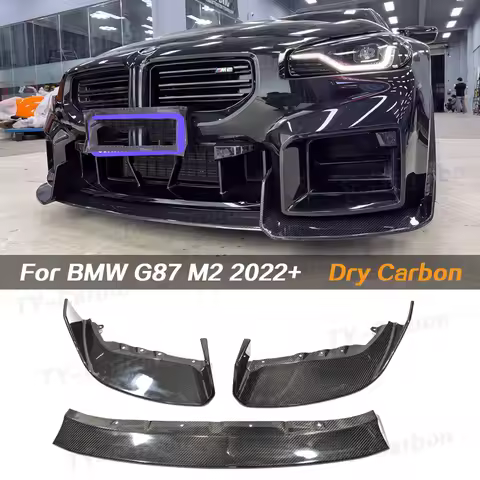 M2 G87 Dry Carbon Fiber Front Lip AD Style Front Bumper Lip Spoiler Lip Splitter Bodykits For BMW G8