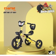 Exotic ET601 Steel BMX Tricycle for Children 1-4 Years