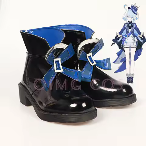 Genshin Focalors Cosplay Shoes Impact Anime Chinese Style Halloween for men Game