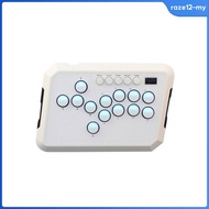 [RazecaMY] Fighting Game Keyboard Rounded Corners Fighting Game Keyboard Controller RGB Lighting But