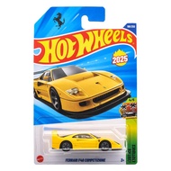 Hot Wheels Basic Car Ferrari F40 Competizione Toy Vehicle Miniature for Ages 3 and Up Yellow JFN44