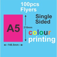 A5 Flyers Brochure Printing Single Sided 100 pcs