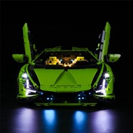 GEAMENT LED Lighting Kit Compatible with Lego Lamborghini Sian (Sián) FKP 37 - for Technic 42115 Rac