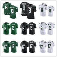 Jet New York Jets Rugby Jersey No. 8 Aaron Rodgers 2-Wilso Jersey