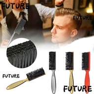 HL-FUTU Soft Bristles Brush Barber Shop Brush Clipper  Blade Comb Skin Fade Brush