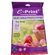20 sheets!! 260gsm!! Silky gold photo paper/photo paper 260gsm A4/e-print photo paper