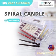 OnlyHomeGarden🔥FREE GIFT🔥Spiral Candle Long Candle Romantic Candle Candlelight Dinner Long Twist Tap