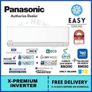 Panasonic X-Premium Inverter R32 Series Air Conditioner 1.0HP / 1.5HP / 2.0HP / 2.5HP ~ CS-XU10ZKH / CS-XU13ZKH / CS-XU18ZKH / CS-XU24ZKH (Penang Free Delivery + Seda Voucher RM200 + TNG Reload Pin RM150)