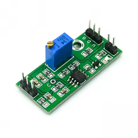 LM393 Voltage Comparator Module Signal Waveform Adjustable High Low Level/Load Drive Dual Channel 4.