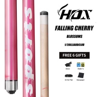 LY-F1 10mm Small Tip Pool Cue | 1/2 Split Hard Maple Shaft for American 8-Ball/Snooker