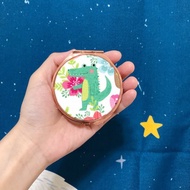 花叢小鱷魚/玫瑰金.分格收納盒.可拆式隨身藥盒. 耳環飾品收納盒