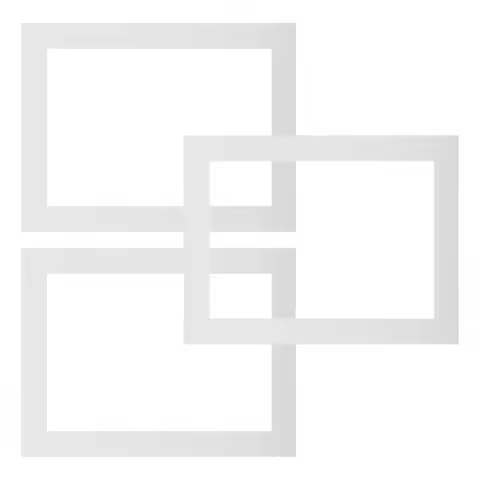 3Sets White Paper Picture Frames A4 Art Frames for Children Drawings Photos Art Display Lightweight 