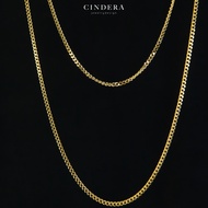 สร้อยคอทองคำแท้ 9K ITALY 375 ลาย เลสแบน 1 มิล