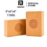RENFOO SG Stock Cork Yoga Block Natural Cork from Portugal