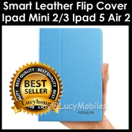 Apple iPad Mini 2 3 mini3 Ipad 5 Air 2 Smart Leather Flip Cover Case Casing / Korean style / ON OFF