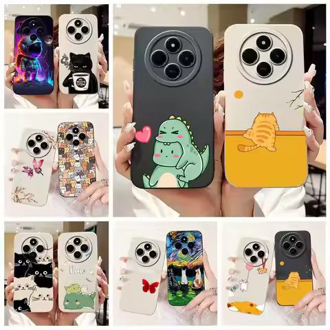 For Xiaomi Redmi 14C Case PocoC75 Cute Dinosaur Cartoon Cover Soft Silicone Phone Cases For Xiaomi P
