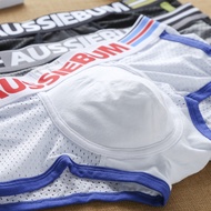 Aussiebum men's boyshort cotton mesh fashion trend youth underwear student shorts jockstrap nylon underwear