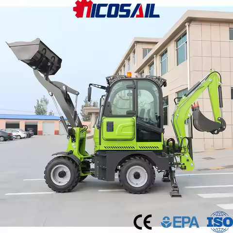 Nicosail Multifunction Backhoe Loader CE Certified Euro 5 Solid Build Flexible Control for Municipal