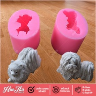 Chihuahua Dog, Shih Tzu silicone mold for making 3D and 4D jelly cakes with sticky rice