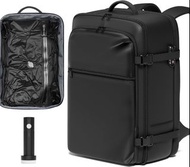 旅行真空背包,附可攜式電動泵,60 公升攜帶壓縮密封旅行背包,附真空系統,旅行包裝行李箱行李箱,黑色