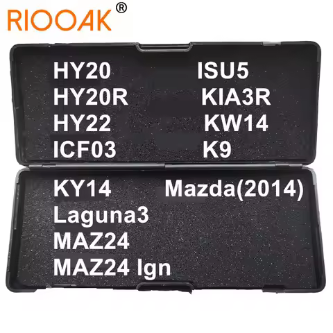 Lishi 2 in 1 2in1 Tool HY20 HY20R HY22 ICF03 ISU5 KIA3R KW14 K9 KY14 LAGUNA3 MAZ24 for Mazda(2014) L