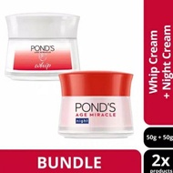 Set Pond'S Age Miracle Whip Cream Pagi 50G + Pond'S Age Miracle Night