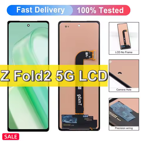 TFT Fold2 LCD For Samsung Z Fold 2 F916 F916B LCD Display Touch Screen Digitizer Assembly Replacemen