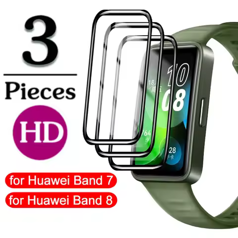 1/2/3Pcs 3D Curved Screen Protector For Huawei Band 8 7 HD Protective Film Soft Fiber Cover Not Glas