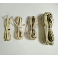 Telephone Plug to Plug Wire Cable; Length: 7 ft / 15 ft / 25 ft / 50 ft