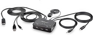 StarTech.com 2-Port Hybrid USB-C DisplayPort Cable KVM Switch, 4K 60Hz, Mini KVM Switches with 1.8 m