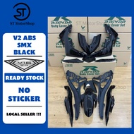 YAMAHA Y16 Y16zr V2 Abs Hitam Biru Black Blue Cover Set RAPIDO Coverset No Sticker Cover Kosong
