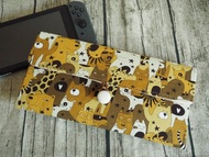 英國製作 啡黃動物園貓熊棉麻電腦保護套 switch ipad kindle