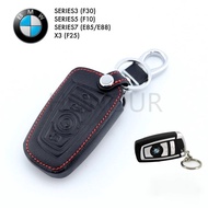 BMW Car Key Leather Case Chain Cover Model Series3 (F30) Series7 (F10) E65/E66 X3 (F25)