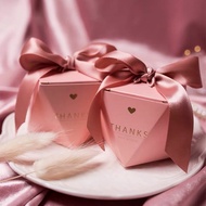[50/ 100 pcs] Wedding 💒 door gift candy box ribbon majlis kahwin