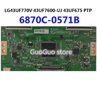 1 ชิ้นTCONคณะกรรมการ 6870C-0571B T-CON LG43UF770V 43UF7600-UJ 43UF675 PTPบอร์ดตรรกะ