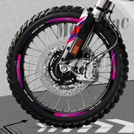 Reflective Motorcycle Wheel Rim Sticker Stripe Decal Accessories For YZ 125 125X 250 250X 250F 250FX