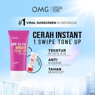 OMG Oh My Glow Bright Tone Up UV Barrier Sunscreen SPF 50 PA++ 25 ML - Brightens, Protects UV | OMG 