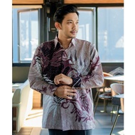 KEMEJA Hardi Batik Dobby - DARMA BROWN | Men's Long Sleeve Dobby Batik Shirt