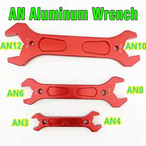 High Strength Aluminum Wrench Hose Fitting Tool Socket Wrench Spanner Tool Kit Double Ended Fitting 