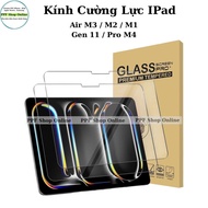 Tempered Glass For IPad Air M3/M2 11 inch, 13 inch, Pro M4 11 inch, 13 inch, Gen 11 A16, Air 4/5, Ge